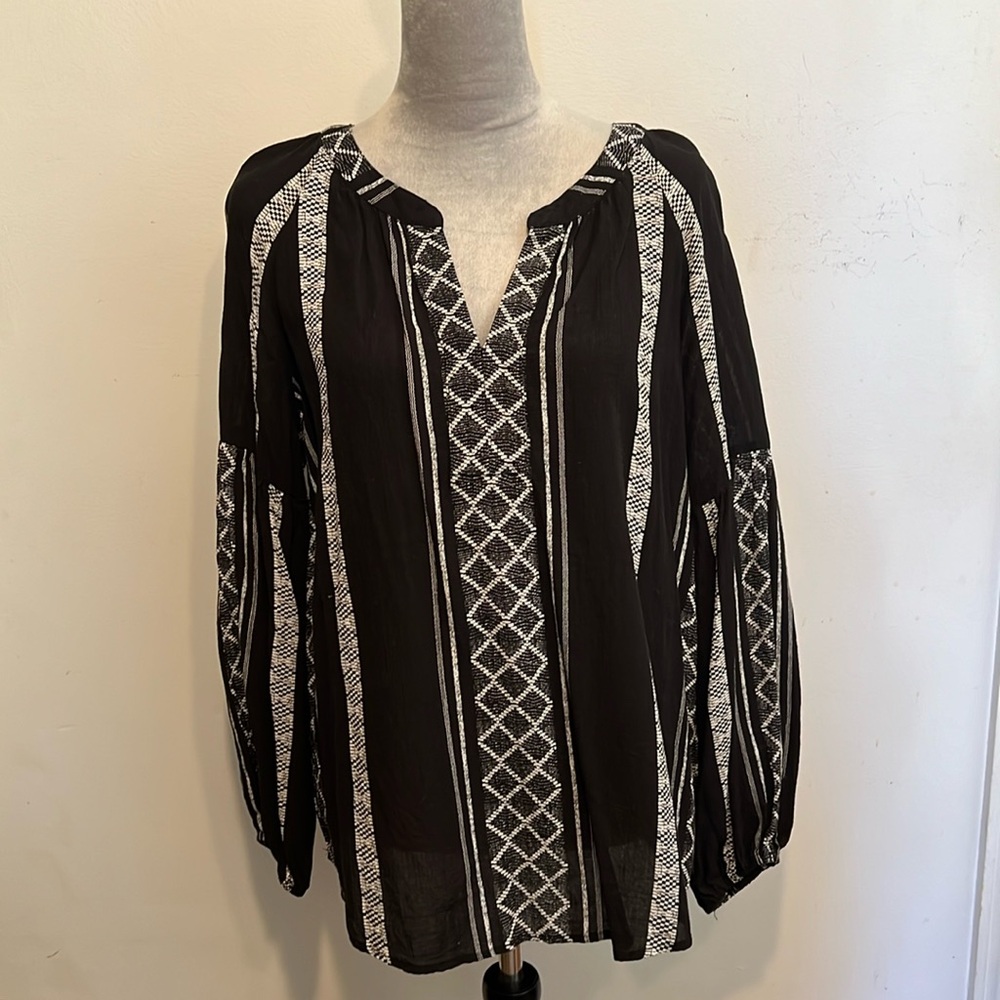 Boutique Cotton Bleu blouse